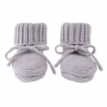 Lodger Slipper Merino Wool βρεφικά μποτάκια, Stone, 0-6 μηνών