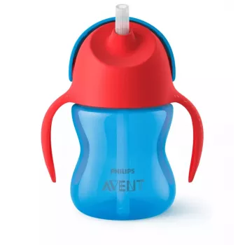 Philips AVENT ποτήρι με καλαμάκι με εύκαμπτο καλαμάκι, 200 ml, 9m+, μπλε