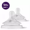 Philips Avent Natural Response θηλή σιλικόνης μέτριας ροής 1M+ (συσκευασία 2 τεμ.)