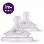 Philips Avent Natural Response θηλή σιλικόνης μέτριας ροής 1M+ (συσκευασία 2 τεμ.)