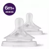 Philips Avent Natural Response θηλή σιλικόνης, πολύ γρήγορη ροή γάλακτος, 6m+, συσκευασία 2 τεμ.