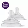 Philips Avent Natural Response θηλή σιλικόνης, πολύ γρήγορη ροή γάλακτος, 6m+, συσκευασία 2 τεμ.