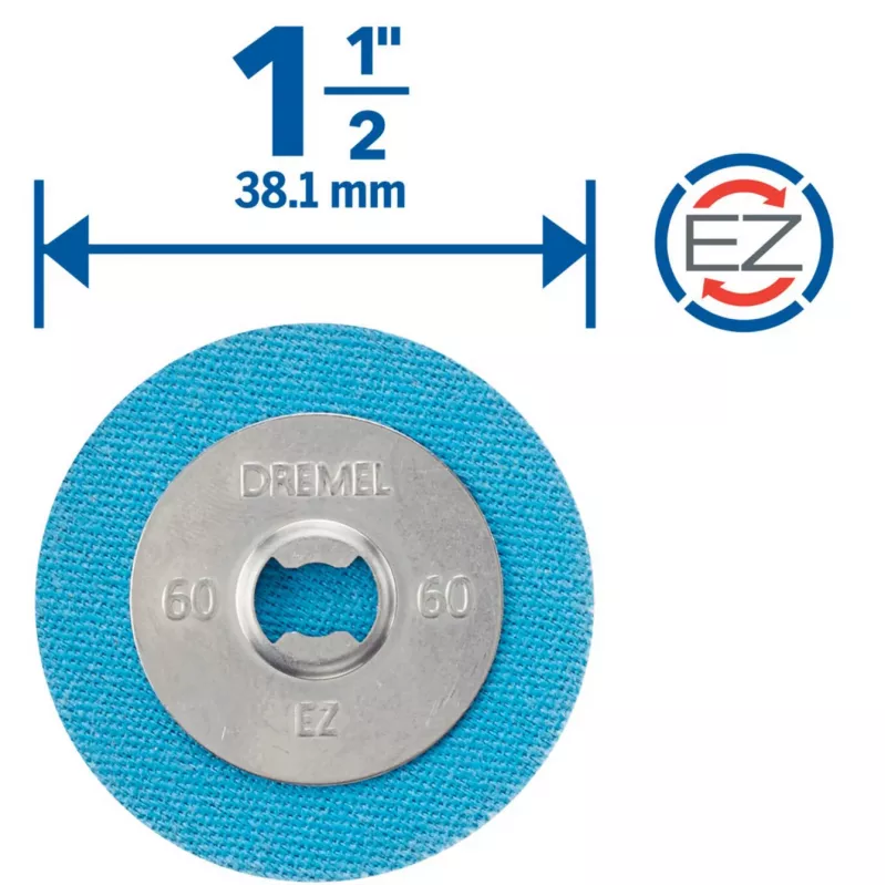 Dremel 2615S411DM δίσκοι λείανσης, 38,1 mm, κόκκωση 180, συσκευασία 3 τεμ.