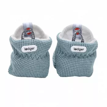 Lodger Slipper Ciumbelle βαμβακερά βρεφικά παπούτσια, 3-6 μηνών, Ocean
