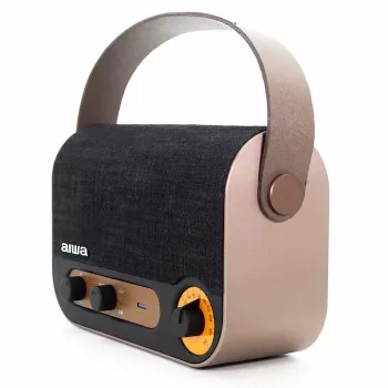 AIWA RBTU-600 φορητό ραδιόφωνο Bluetooth με FM, USB, AUX-in, MicroSD, επαναφορτιζόμενη μπαταρία