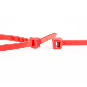 WKK κόκκινα νάιλον δεματικά καλώδίων 100 x 2,5 mm, συσκευασία 100 τεμ. 11032271