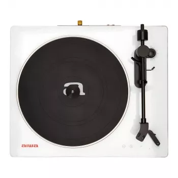 AIWA APX-680BT/WT πικάπ με ιμάντα, Bluetooth, εγγραφή USB και συνδεσιμότητα PC - μαύρο