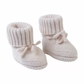 Lodger Slipper Folklore βρεφικά παπούτσια από μαλλί Merino, Birke, 0-6 μηνών