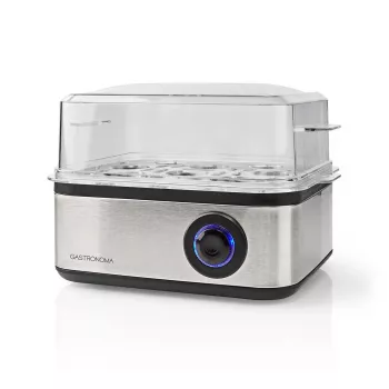 Gastronoma βραστήρας αυγών 500W, 8 αυγά, μαύρο/ασημί