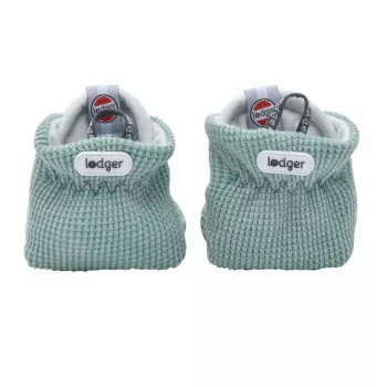Lodger Slipper Ciumbelle βαμβακερές παντόφλες, 3-6 μηνών, λασπώδες πράσινο
