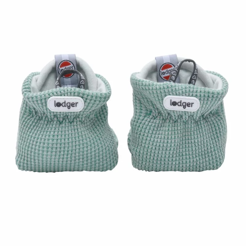 Lodger Slipper Ciumbelle βαμβακερές παντόφλες, 3-6 μηνών, λασπώδες πράσινο