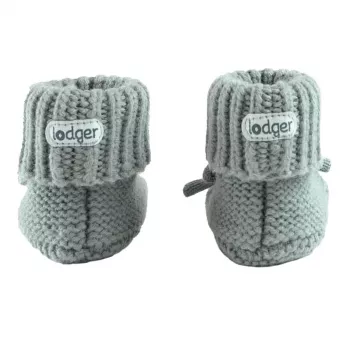 Lodger Slipper Folklore βρεφικά παπούτσια μαλλιού Merino, Seide, 0-6 μηνών