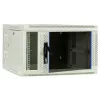 DSIT επιτοίχιο rack 6U με γυάλινη πόρτα, λευκό, 600x600x368 mm DS6606W-DOUBLE