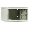 DSIT επιτοίχιο rack 6U με γυάλινη πόρτα, λευκό, 600x600x368 mm DS6606W-DOUBLE
