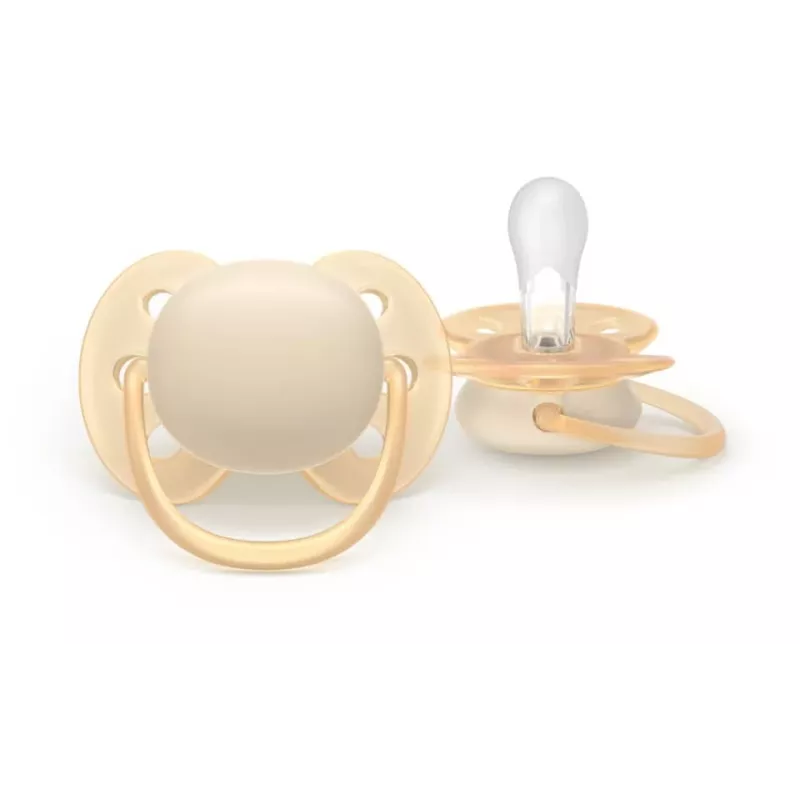 Philips Avent Ultra Soft πιπίλα ουδέτερο, 0-6 μηνών, συσκευασία 2 τεμ.