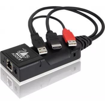 ADDER ALIF101T-HDMI KVM over IP Πομπός - HDMI, USB, Ήχος, Cat5e/Cat6/Cat7, 2560x1600@60Hz, μαύρο αλουμίνιο
