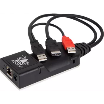 ADDER ALIF101T-HDMI KVM over IP Πομπός - HDMI, USB, Ήχος, Cat5e/Cat6/Cat7, 2560x1600@60Hz, μαύρο αλουμίνιο