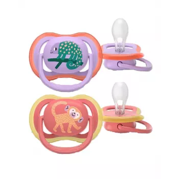 Philips AVENT Ultra Air Deco Πιπίλα, 18M+, κοριτσίστικη, συσκευασία 2 τεμ.
