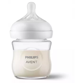Philips Avent Natural Response Γυάλινο Μπιμπερό 125 ml με θηλή νεογέννητου, 0m+