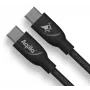 AQIILA Καλώδιο Φόρτισης και Συγχρονισμού USB-C σε USB-C 3 m Μαύρο AQCBPBICB4BD881