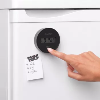 Brabantia Χρονόμετρο Κουζίνας με Μαγνήτη, Σκούρο Γκρι