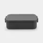 Brabantia Make & Take Τάπερ φαγητού Medium Σκούρο γκρι 1,1L