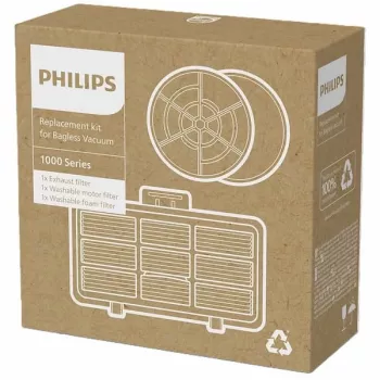 Philips Σετ ανταλλακτικών φίλτρων για ηλεκτρικές σκούπες χωρίς σακούλα 1000 Series