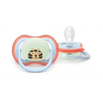 Philips Avent Ultra Air Night Πιπίλα 0-6 μηνών, συσκευασία 2 τεμ., φωσφορίζει στο σκοτάδι, Ουδέτερο
