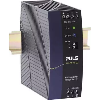 PULS Piano Τροφοδοτικό ράγας DIN 24V 10A 240W PIC240.241D