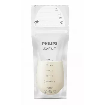 Philips AVENT σακουλάκια αποθήκευσης μητρικού γάλακτος 180 ml, συσκευασία 25 τεμ.