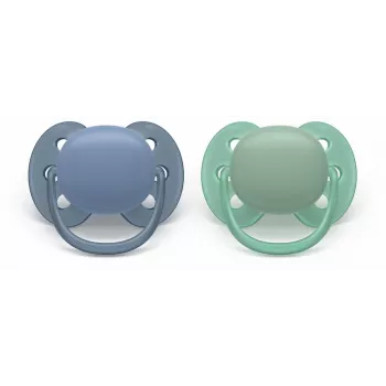 Philips Avent Ultra Soft πιπίλα 6-18 μηνών, συσκευασία 2 τεμ., αγόρι