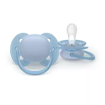 Philips Avent Ultra Soft πιπίλα 0-6 μηνών, ουδέτερο, συσκευασία 2 τεμ.