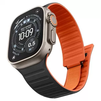Spigen Athlex Air M λουράκι για Apple Watch 8/9/10/11/SE/Ultra (44/45/46/49 mm) – μαύρο/πορτοκαλί