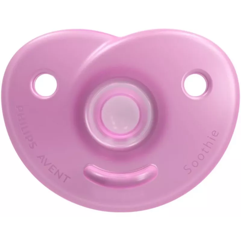 Philips Avent Soothie πιπίλα σιλικόνης με ασπίδα σιλικόνης, 0-6 μηνών, συσκευασία 2 τεμ.