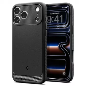 Spigen Rugged Armor Mag MagSafe θήκη για iPhone 18 Pro Max / 17 Pro Max μαύρο ματ