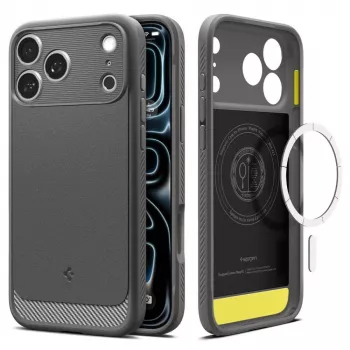 Spigen Rugged Armor Mag MagSafe θήκη για iPhone 18 Pro Max / 17 Pro Max γκρι