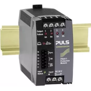 PULS DIMENSION PISA11.406 μονάδα ηλεκτρονικού διακόπτη προστασίας 4 καναλιών 24V DC 4x6A