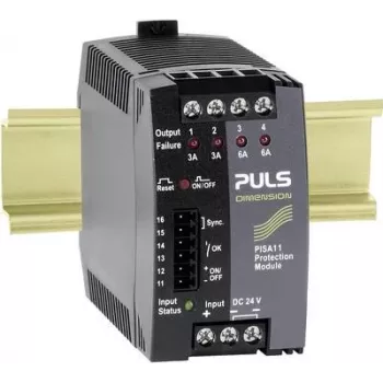 PULS DIMENSION PISA11.203206 μονάδα ηλεκτρονικής προστασίας 4 καναλιών 24V DC, 2x3A + 2x6A, ράγας DIN