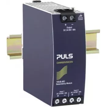 PULS YR40.482 Μονάδα πλεονασμού ράγας DIN, 24-48 VDC, 40 A, 2 είσοδοι, 1 έξοδος