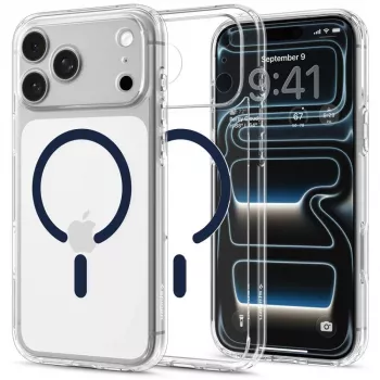 Spigen Ultra Hybrid MagSafe θήκη για iPhone 17 Pro Max / 18 Pro Max - Διάφανο/Σκούρο μπλε