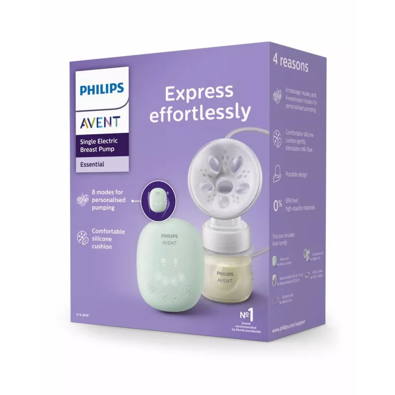 Philips Avent Μονό ηλεκτρικό θήλαστρο με μπιμπερό 125ml