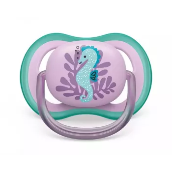 Philips AVENT Ultra Air Deco Πιπίλα ιππόκαμπος 6-18M κοριτσίστικη 1 τεμ.