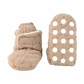 Lodger Slipper Folklore Fleece Βρεφικά παπούτσια, Beige, 12-18 μηνών