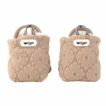 Lodger Slipper Folklore Fleece Βρεφικά παπούτσια, Beige, 12-18 μηνών