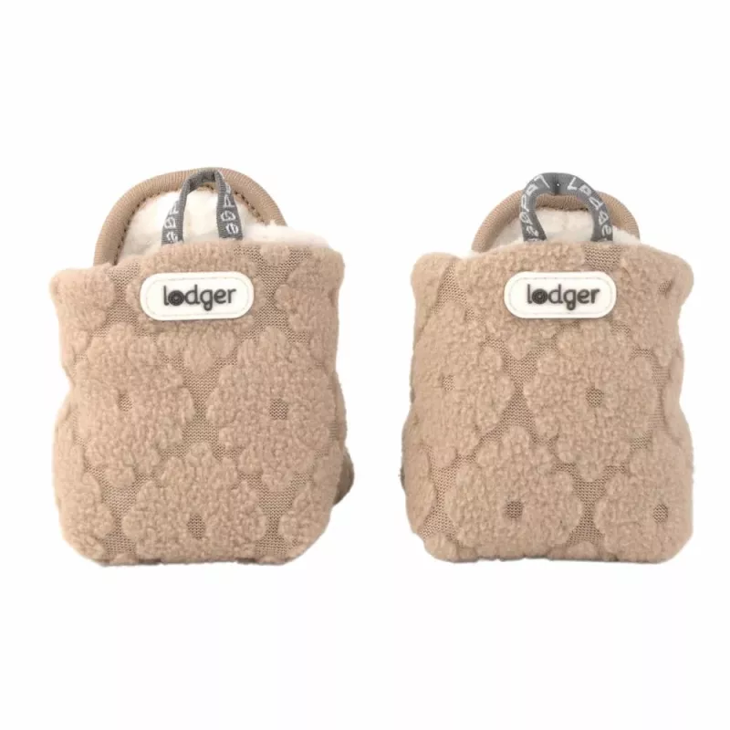 Lodger Slipper Folklore Fleece Βρεφικά παπούτσια, Beige, 12-18 μηνών