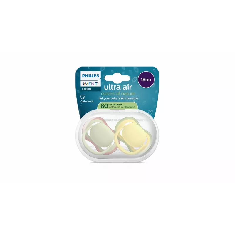 Philips Avent Ultra Air Πιπίλα 18+ μηνών, συσκευασία 2 τεμ., Ουδέτερο