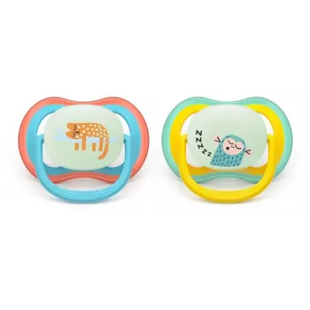 Philips Avent Ultra Air Night Πιπίλα 18m+ Ουδέτερο συσκευασία 2 τεμ.