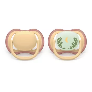 Philips Avent Ultra Air Πιπίλα μέρας και νύχτας, 0-6 μηνών, συσκευασία 2 τεμ.