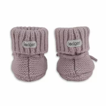Lodger Slipper Merino Wool Βρεφικά παπούτσια, Rose, 0-6 μηνών