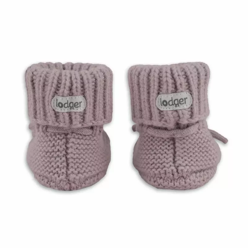 Lodger Slipper Merino Wool Βρεφικά παπούτσια, Rose, 0-6 μηνών